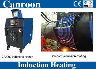China Equipo de calefacción de inducción del gaseoducto IGBT del aceite para la capa anticorrosión de la junta del campo con el inductor de la base partida en venta