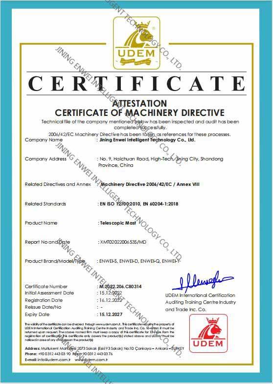 CE - Jining Enwei Intelligent Technology Co., Ltd.