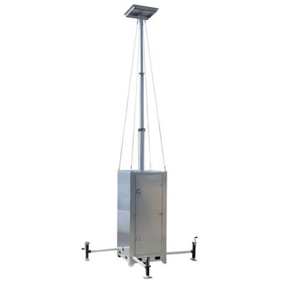 China 6m To 9m Mast Mobile Surveillance Unit Cubiod Tower Customized Height for sale