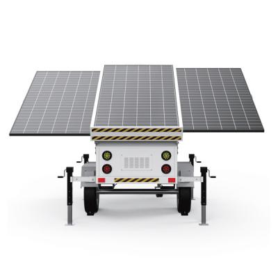 China Emergency Charging Mobile Solar Generator Solar Power Trailer With 6*550W Solar Panels for sale
