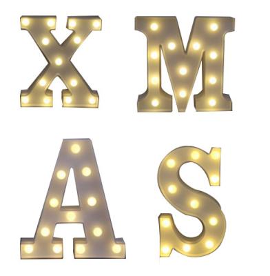 China Alphabetic battery powered led motif light PP material for sale