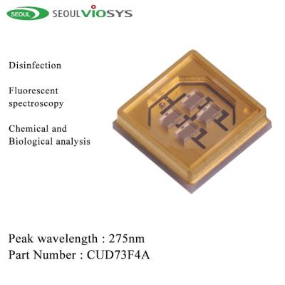 China CUD73F4A Ultraviolet Light Emitting Diode 270 - 278nm For Fluorescent Spectroscopy for sale