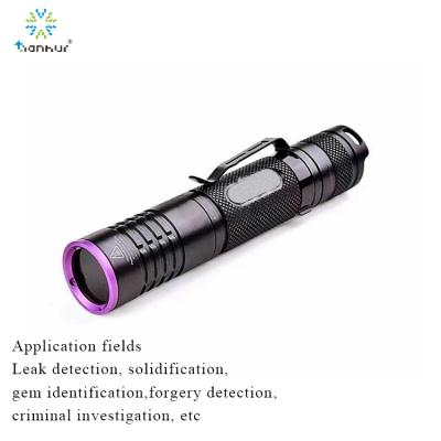 China K9 365nm LED UVA Flashlight For Leak Detection Curing Gem Identification for sale