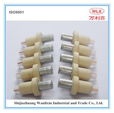 China Chinese manufacturer fast reaction thermocouple tips R S B type used in steel mills and foundry for sale