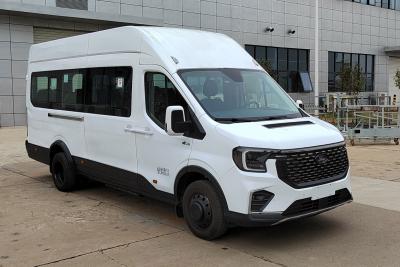 China Ford Transit 4x2 Coach Tour Bus White 10-18 Seater Luxury Coach for sale