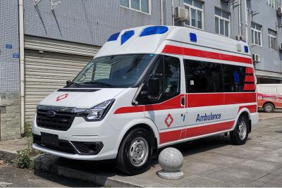 China Medical Ford Transit Van Ambulance 8 / 9 Seater Diesel 4x2 for sale