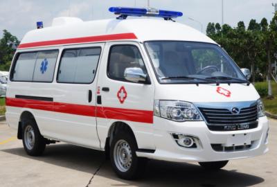 China Ambulancia de emergencia médica Jinlong Gasolina 7 asientos 4×2 en venta