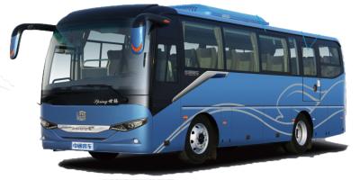 China Blauwe Diesel 31 zitplaatsen 40 zitplaatsen autocar verkeer bus Achterste Achterste aandrijving 6 × 2 Te koop