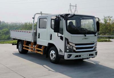 China Double Row Diesel Cargo Truck Front Rear Drive 4×2 5 Persons Manual Transmission for sale