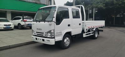 China Isuzu double-row 5-seater cargo truck 2WD rear drive 4×2 diesel manual transmission for sale