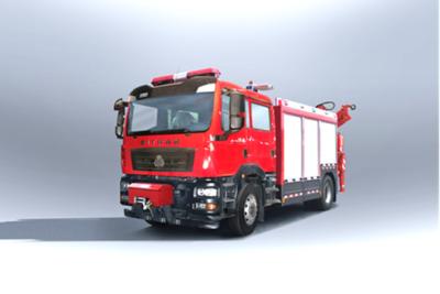 China SINOTRUK noodreddingsbrandweerwagen diesel achterinrij 6 zitplaatsen 4×2 handgeschakelde transmissie Te koop