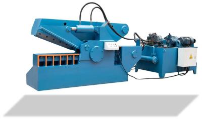China Scrap Metal Alligator Shearing Machine Car Recycling Movable Blue Color for sale