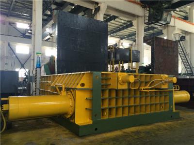 China Hydraulic Scrap Baler Machine Double Main Pressure Cylinder Round Packing Block for sale