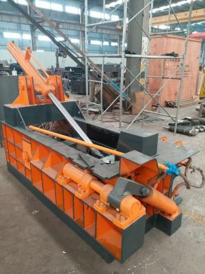 China 125 Tons Baling Force Electronic Control Discharging Scrap Metal Press Machine for sale