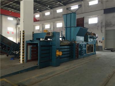 China Recycling Horizontal Baling Machine With Touch Screen And Visible Windows for sale