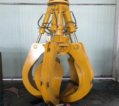 China Heavy Hydraulic Grapple For Excavator Five Petal For Construction Sites Of Bulk Waste for sale