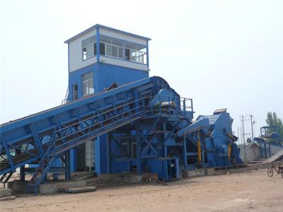 China Scrap Steel Shredder Machine / Flattened Metal Recycling Shredder Plc Operation for sale