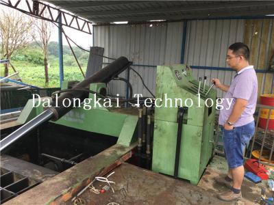 China Hydraulic Driven Metal Baling Machine Manual Valve Control Cuboid Block for sale