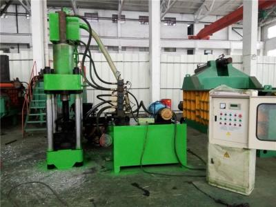 China Vibration Free Metal Briquetting Press / Scrap Iron Hydraulic Briquette Press for sale