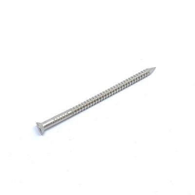 China Annular Ring Shank Deck Nails , Stainless Steel Ring Nails For Decks And Docks for sale