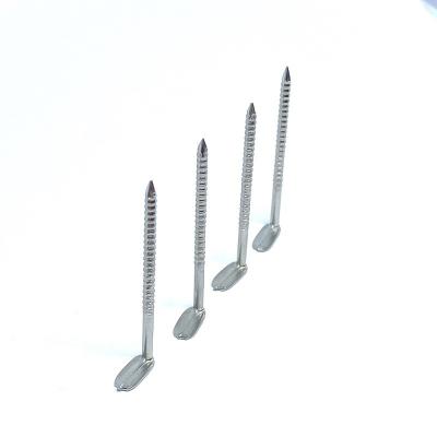 China Right Angle L Head Stainless Ring Shank Nails / Deformed Shank Nails for sale