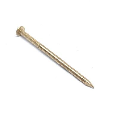 China 75 X 3.25MM Annular Ring Silicon Bronze Nails , Bronze Boat Nails ISO9001 for sale
