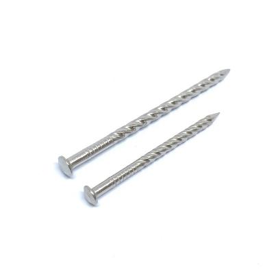 China JIS Standard # 14 X 38MM Twist Shank Nails , Stainless Steel Framing Nails for sale