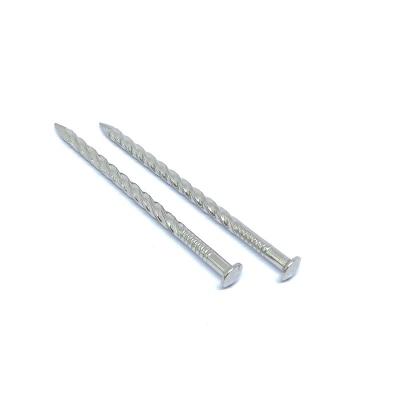 China 12# X 50MM Screw Shank Nails , Flat Head Nails For Wooden Project for sale
