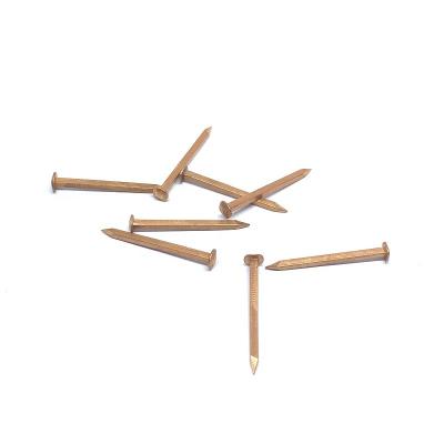 China Rose Head Copper Square Boat Nails 19MM X 1.6 For Face Nailing for sale