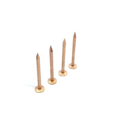 China 30 X 2.8MM Four Hollow Shank Copper Clout Nails For Roof And Slate for sale