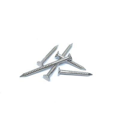 China Annular Ring Thread 304 / 316 Stainless Steel Nails For Wood Project for sale