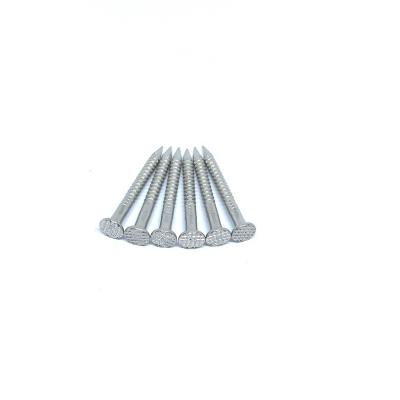 China A2 Ring Shank Stainless Steel Nails Checkered Flat Head Nails 50MM X 2.8 for sale