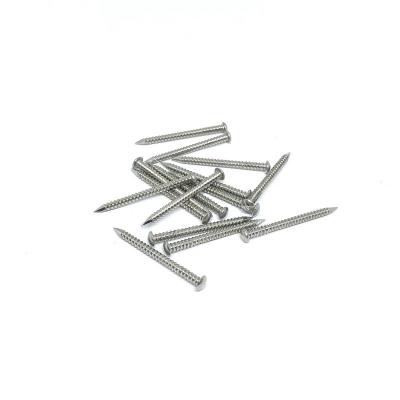 China 2.3mm Diameter Oval Head Ring Shank Nails A2 Stainless Steel for sale