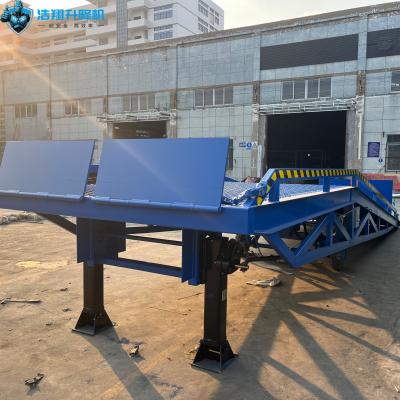 China HAOXIANG Brand 10ton 22000 Lbs Loading Container Ramp Forklift Ramp Mobile Dock Ramp Yard Ramp for sale