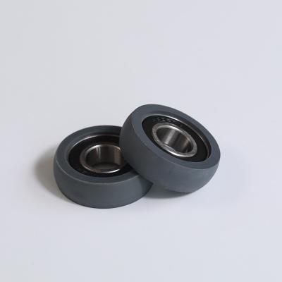 China Rodas de guia redondas com rolamento U Groove Nylon POM revestido de plástico Certificado ISO à venda