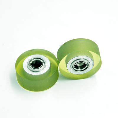 China Nylon Urethane Plastic Coated Bearings Custom Cast Precision PU Covered for sale