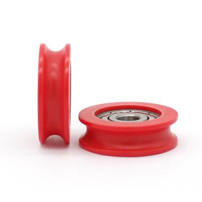 China Rodamientos revestidos de nylon rojo Rodamientos de bolas de nylon resistentes al desgaste en venta
