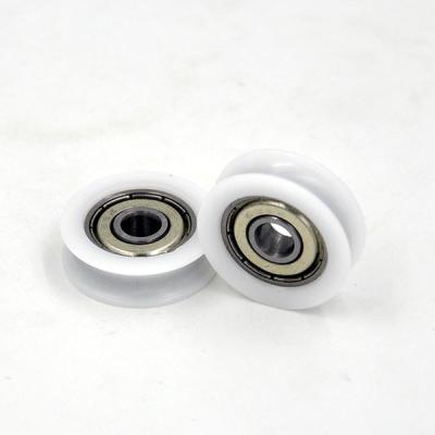 China U Grooved Plastic Ball Bearing Rollers POM Injected ISO Certificate for sale
