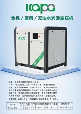 Китай Водяное охлаждение несвязанной воды компрессорного масла воздуха кислорода ODM медицинское энергосберегающее продается