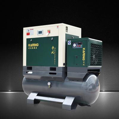 China 16 barras 4 en 1 compresor de aire de tornillo integrado de corte por láser con tanque de aire/secador de aire/filtro de aire en venta