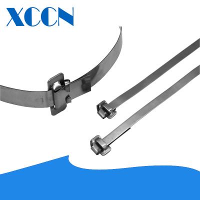 China Construction Advanced Cable Ties , Wire Reinforced Cable Ties Anti Oxidative for sale
