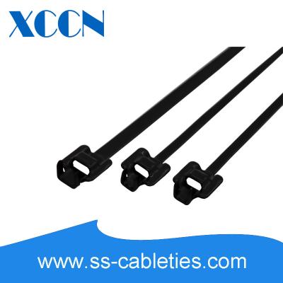 China 24 Inch Releasable Stainless Steel Cable Ties Low Smoke Material for sale