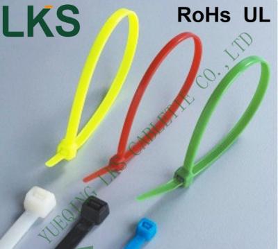 China Black Electrical Cable Ties , Colored Cable Ties Strong Supporting Capacity for sale