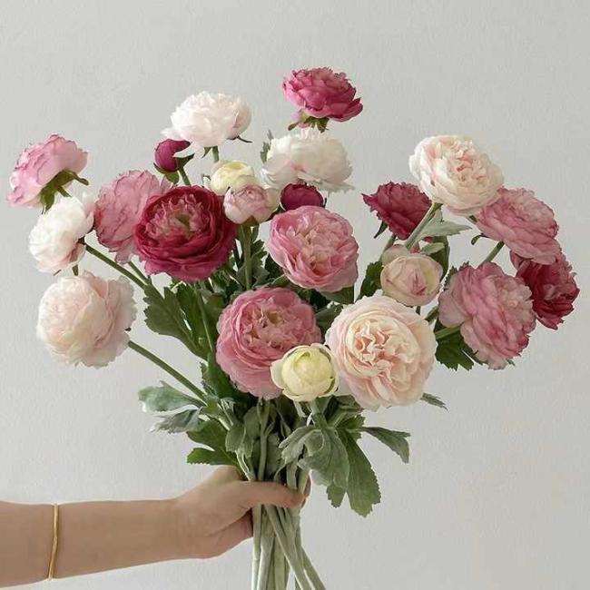 High Quality Wedding Artificial Flowers Rose Artificial Peony Flowers for Wedding Home Decoration