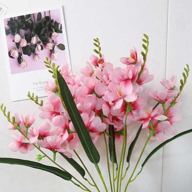 High-End Fragrant Snow Flowers Artificial Bouquets Wedding Table Hotel Home Decor Flower Arrangement Ornaments for Photography