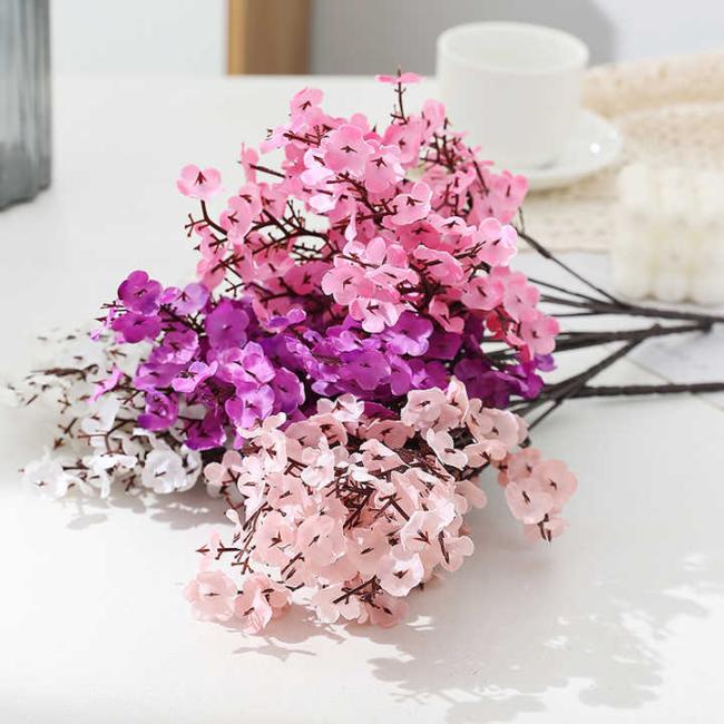 Home Decoration, Artificial Flowers, Silk Fabric, Plants, Wedding Decoration Flowers Table Flower Arrangement
