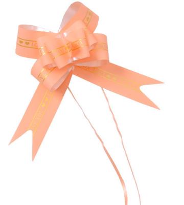 China Printed Love You Hampers Gift Organza Pull Bow Ribbon 5cm X 75cm for sale
