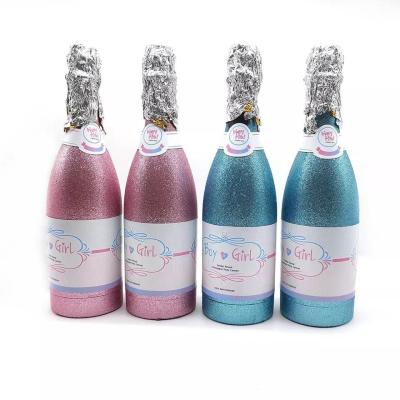 China wholesale blue and pink air compressed gender reveal champagne confetti cannon shooter baby showe for sale