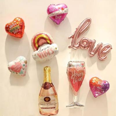 China Wholesale 18 Inch Heart Shaped Foil Balloon Wedding Decoration Balloon Love Balloons For Party for sale