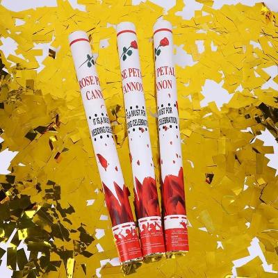 China Wholesale Eco-friendly Wedding Party Decoration Confetti Popper Handheld wedding confetti cannon for wedding for sale